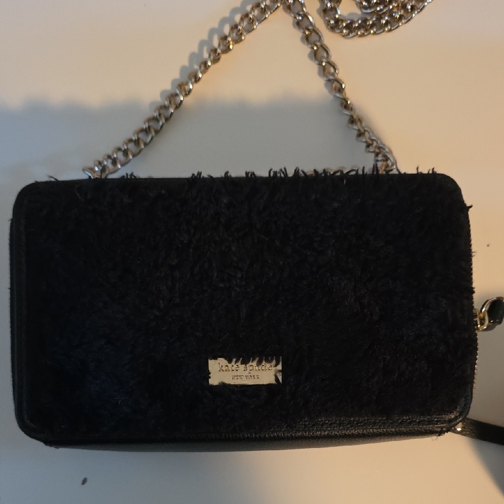 Kate Spade Black Cat Clutch with Chain - Picture 5 of 9